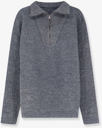 Maison Margiela - Ribbed Linen And Wool Blend Sweater - Lyst