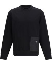 Prada - Stretch Jersey Sweatshirt - Lyst