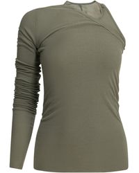 Rick Owens - "Banana" One-Shoulder Tank Top - Lyst