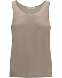 Brunello Cucinelli - Luminous Knit Tank Top - Lyst