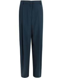 Giorgio Armani - Pleated Silk Pants - Lyst