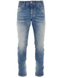 Dolce & Gabbana - Dolce&Gabbana Stretch Denim Slim Fit Jeans - Lyst