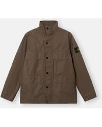 Stone Island - Waxed Cotton Jacket - Lyst