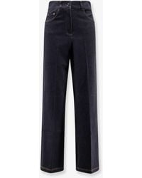 Max Mara - Cotton Blend Trousers - Lyst