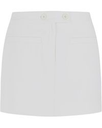 Courreges - Wool Blend Miniskirt - Lyst