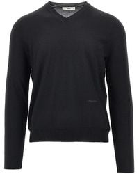Fendi - V-Neck Wool Sweater - Lyst