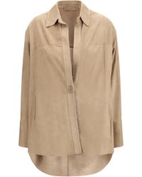 Salvatore Santoro - Shirt Suede - Lyst