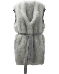 Max&amp;Moi - Reversible Sleeveless Jacket With Belt - Lyst