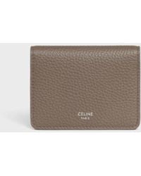 Celine - Bi-Fold Leather Wallet - Lyst