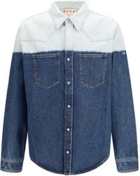 Marni - Dip-Dye Denim Shirt - Lyst