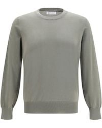 Brunello Cucinelli - Cotton Sweater - Lyst