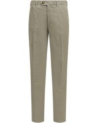Brunello Cucinelli - Tailored Cotton Velvet Pants - Lyst