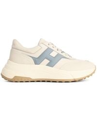 Hogan - Hi-Fi Ivory Leather Sneakers - Lyst