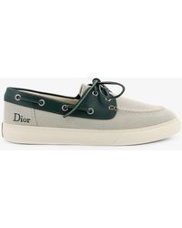 Dior - Dior Chester Dioriviera Canvas And Leather Loafers - Lyst