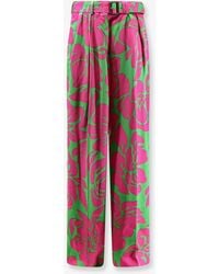 Dries Van Noten - Peaches Bis Viscose Trousers - Lyst