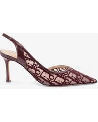 Dior - Aable Slingback Mesh Pumps Embroidery - Lyst