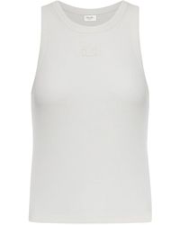 Celine - Silk Cotton Tank Top - Lyst