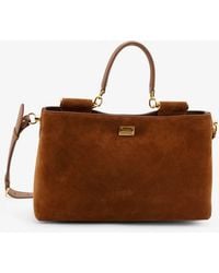 Dolce & Gabbana - Dolce & Gabbana Vittoria Suede Crossbody Bag - Lyst