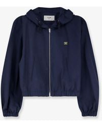 Celine - Cotton Blend Jacket With Logo - Lyst