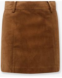 DUNST - Alter Suede Mini Skirt - Lyst
