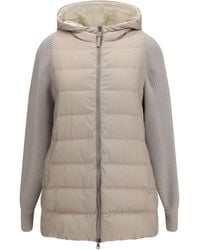 Brunello Cucinelli - Long Monili Chain Puffer Jacket - Lyst