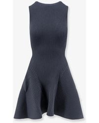 Alaïa - Ribbed Skater Dress - Lyst