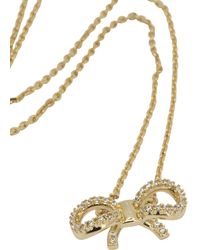 Ferragamo - Necklace With Bow Pendant - Lyst