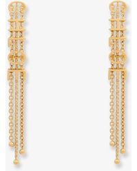 Chloé - Mini Belt Brass Earrings - Lyst