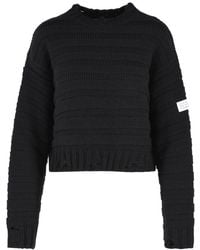 MM6 by Maison Margiela - Virgin Wool Blend Sweater - Lyst