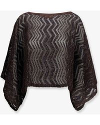 Missoni - Viscose Top With Chevron Pattern - Lyst