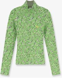 Loewe - Viscose Blend Floral Motif Top - Lyst