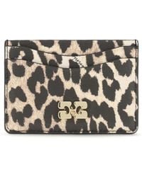 Ganni - Bou Animal Print Card Holder - Lyst