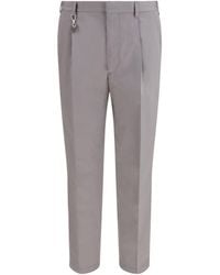 Prada - Tailored Cotton Poplin Pants - Lyst