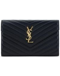 Saint Laurent - "Cassandre" Pouch With Chain - Lyst