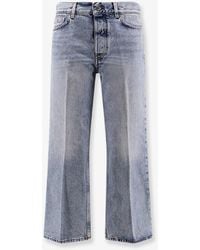 TOTEME - Cotton Jeans With Flared Bottom - Lyst