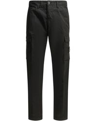 Stone Island - "Stretch Organic Cotton Twill" Cargo Pants - Lyst