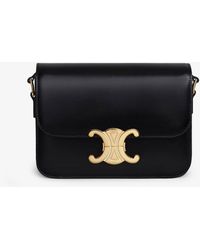 Celine - Teen Triomphe Leather Crossbody Bag - Lyst