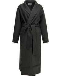 Almada Label - Mara Long Coat Dark - Lyst