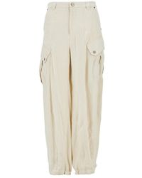 Pinko - Twill Cargo Pants - Lyst