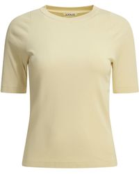AURALEE - Organic Cotton Crewneck T-Shirt - Lyst