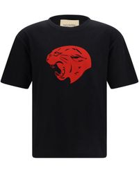 Valentino - T-Shirt Panther Cotton - Lyst