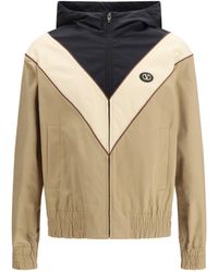 Valentino - Nylon Hooded Windbreaker Jacket - Lyst
