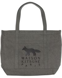 Maison Kitsuné - Profile Fox Large Shoulder Bag - Lyst