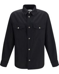Versace - Greca Monogram Jacquard Wool Shirt - Lyst
