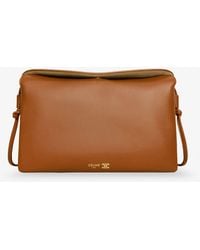 Celine - Trio Leather Crossbody Bag - Lyst