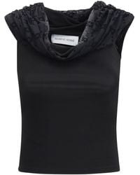 Marine Serre - Off Shoulder Draped Top - Lyst