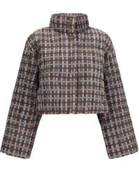 GONGDID DESIGN - Short Padded High-Neck Jacket - Lyst