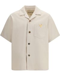Valentino - Signature Vlogo Bowling Shirt - Lyst