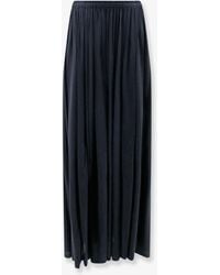 Max Mara - Mxmlivrea Pleated Jersey Long Skirt - Lyst