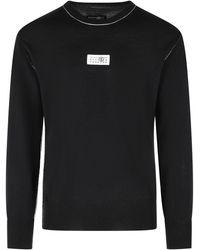 MM6 by Maison Margiela - Virgin Wool Blend Sweater - Lyst